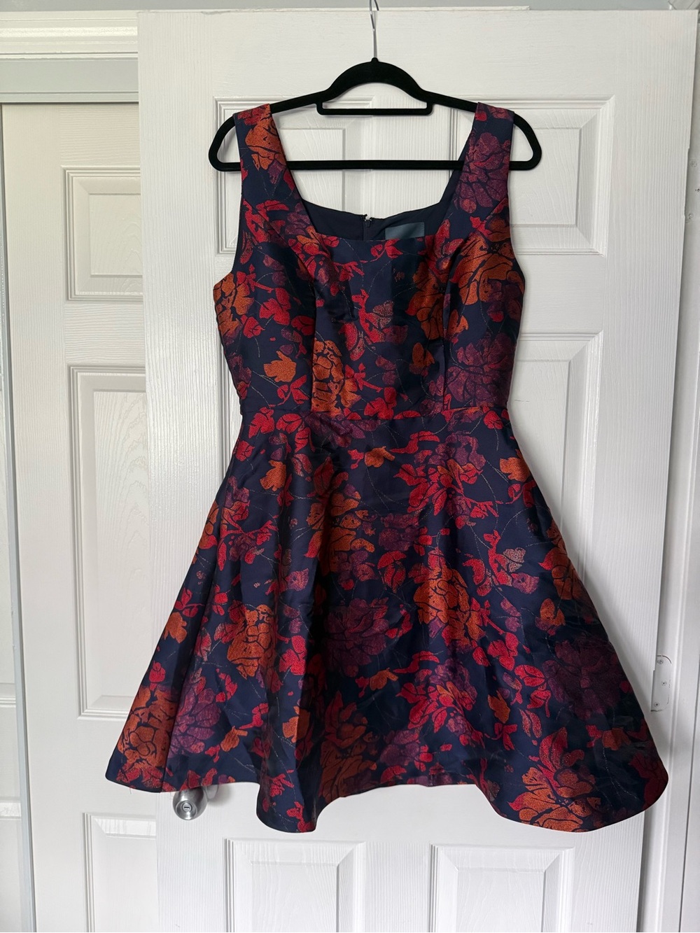 ModCloth Navy Dress with Red Accents